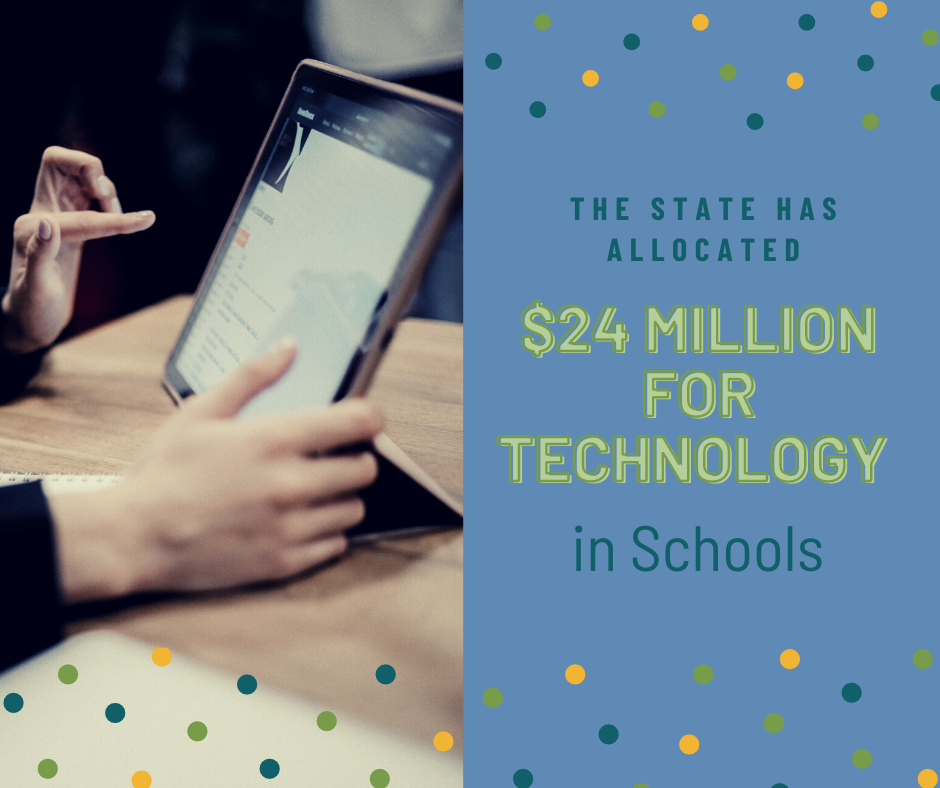 $24 million CARES funding for technology in education