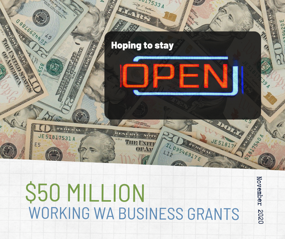 $50 million Working washington businesss grants